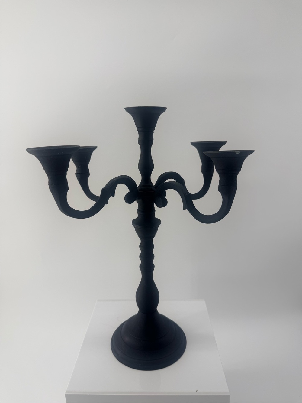 Cost Plus World Market Black 5-Arm Candelabra